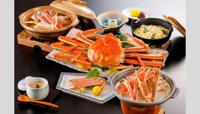 夕日が浦温泉「海花亭」でいただくカニフルコース会席